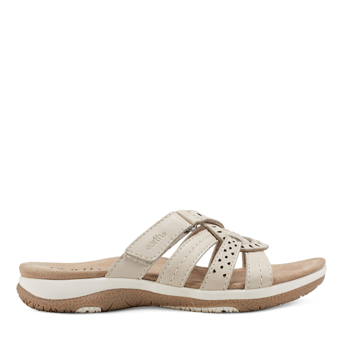 Sassoni Strappy Casual Slip-On Flat Sandals - Earth Shoes Recommended