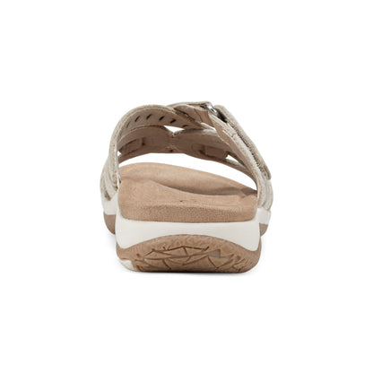 Sassoni Strappy Casual Slip-On Flat Sandals - Earth Shoes Recommended