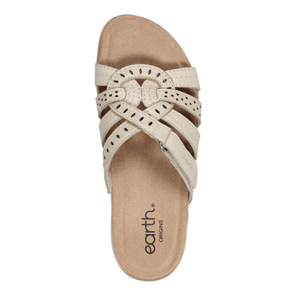Sassoni Strappy Casual Slip-On Flat Sandals - Earth Shoes Recommended