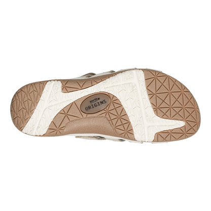 Sassoni Strappy Casual Slip-On Flat Sandals - Earth Shoes Recommended