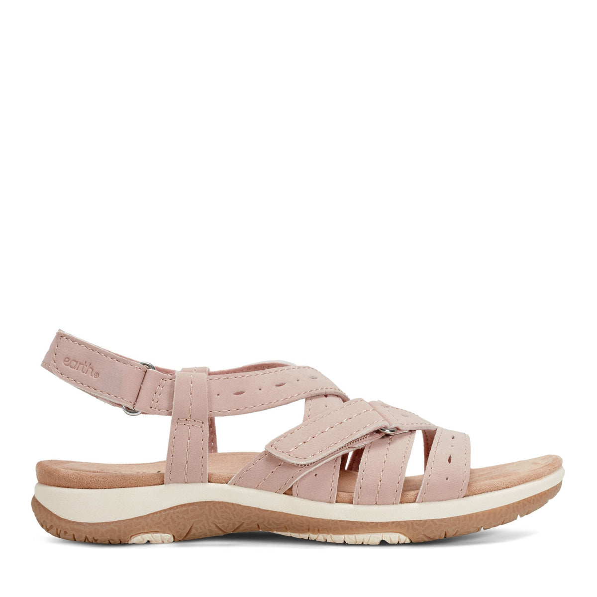 Samsin Round Toe Strappy Casual Flat Sandals - Earth Shoes Exclusive