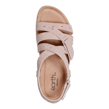 Samsin Round Toe Strappy Casual Flat Sandals - Earth Shoes Exclusive
