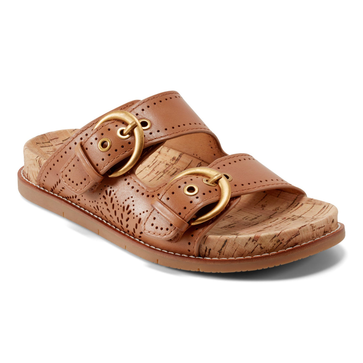 Francii Round Toe Casual Slip-on Flat Sandals - Earth Shoes Premium
