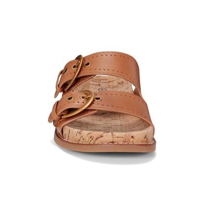 Francii Round Toe Casual Slip-on Flat Sandals - Earth Shoes Premium