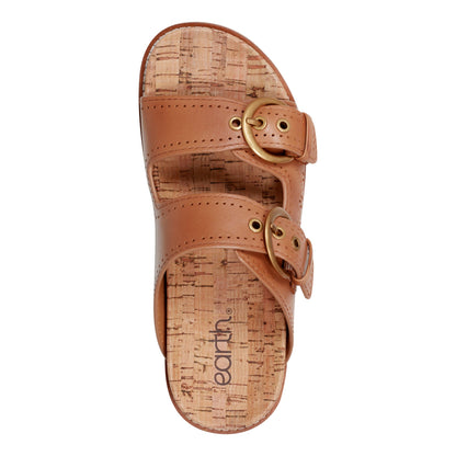 Francii Round Toe Casual Slip-on Flat Sandals - Earth Shoes Premium