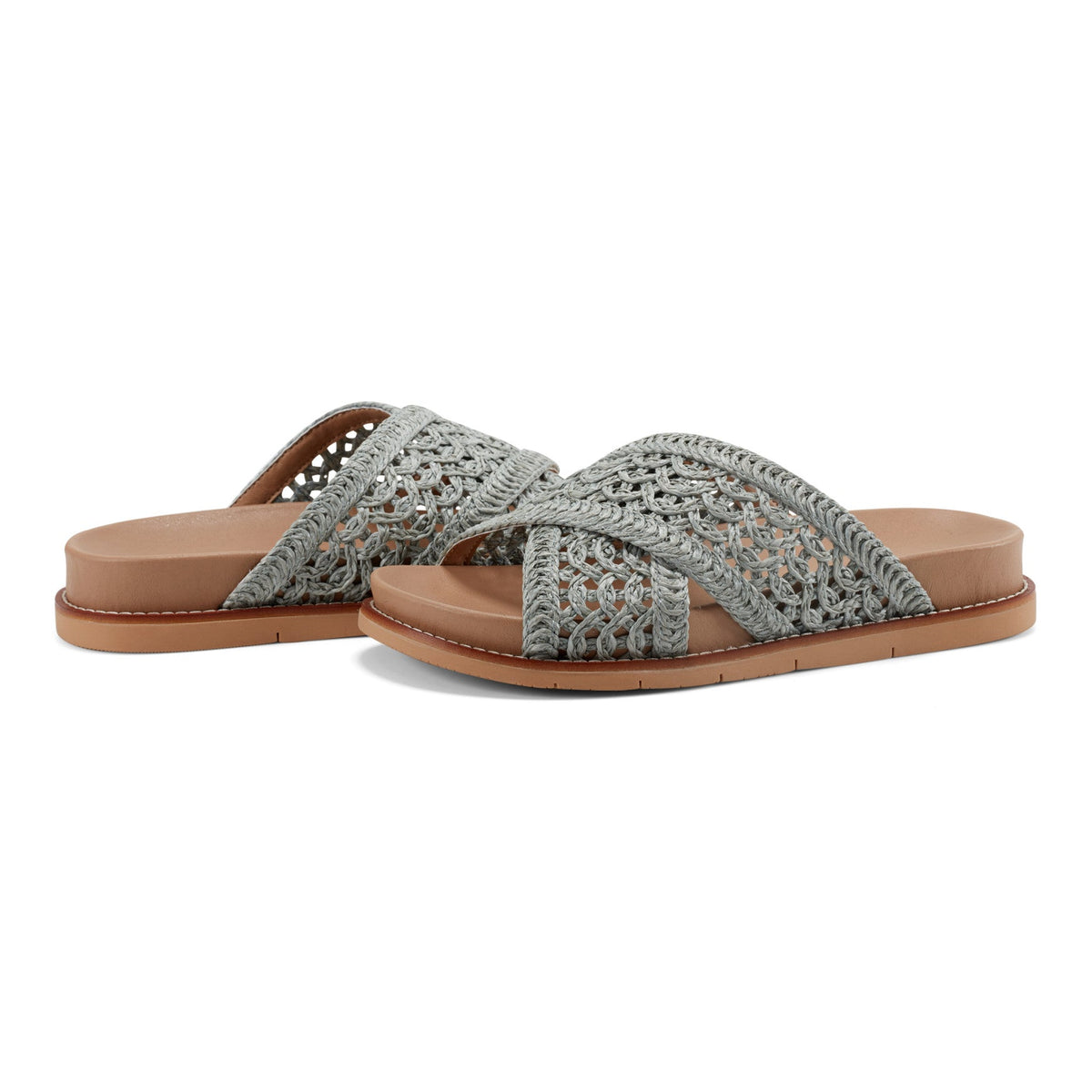 Flurry Round Toe Slip-on Flat Casual Sandals - Earth Shoes New
