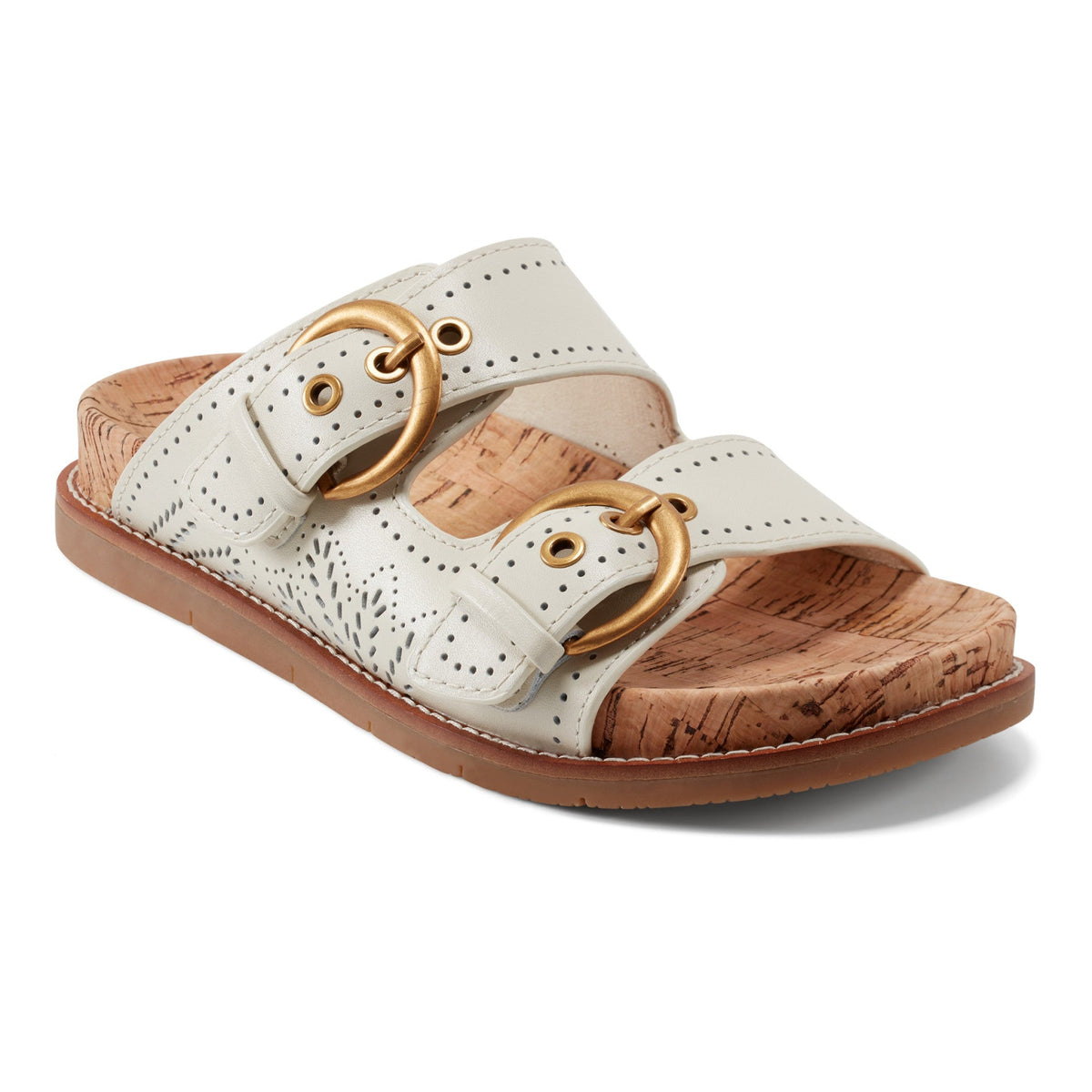 Francii Round Toe Casual Slip-on Flat Sandals - Earth Shoes Featured
