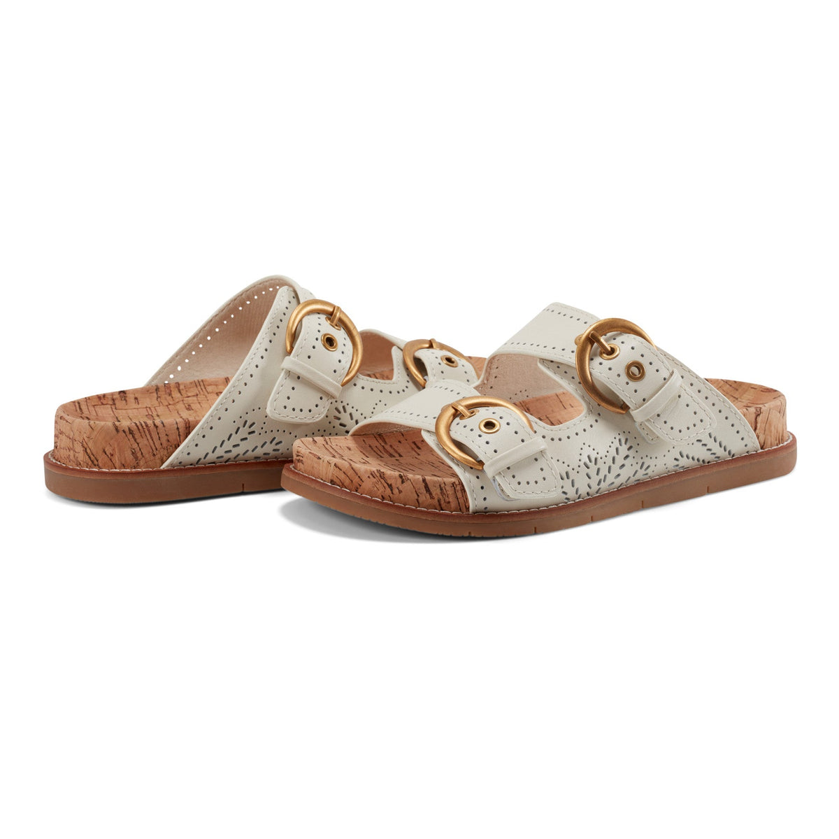 Francii Round Toe Casual Slip-on Flat Sandals - Earth Shoes Featured