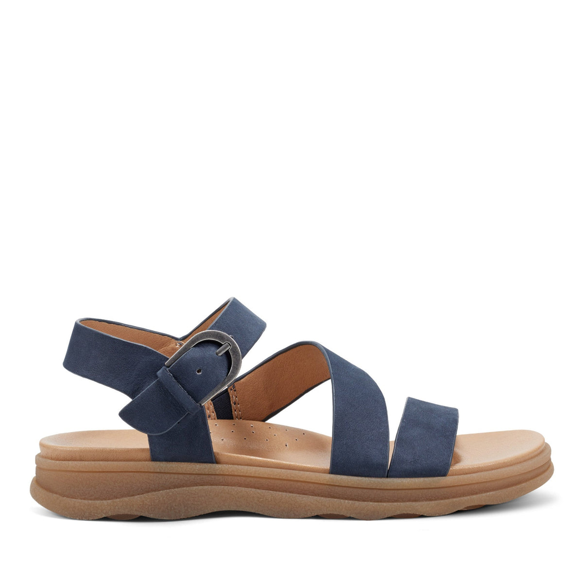 Lainey Casual Strappy Round Toe Flat Sandals - Earth Shoes Popular