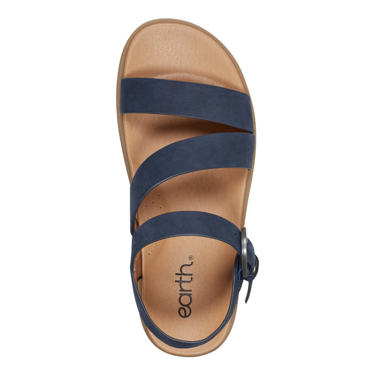 Lainey Casual Strappy Round Toe Flat Sandals - Earth Shoes Popular