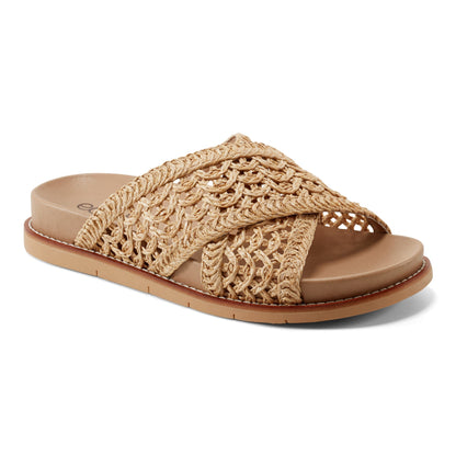 Flurry Round Toe Slip-on Flat Casual Sandals - Earth Shoes Trending