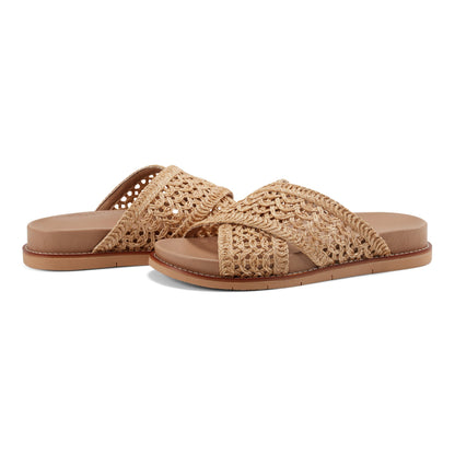 Flurry Round Toe Slip-on Flat Casual Sandals - Earth Shoes Trending