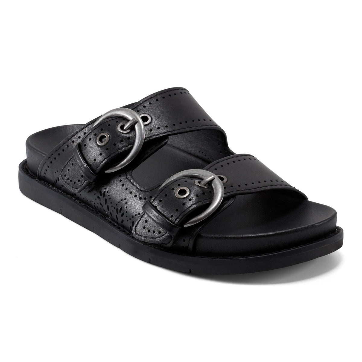 Francii Round Toe Casual Slip-on Flat Sandals - Earth Shoes Best Seller