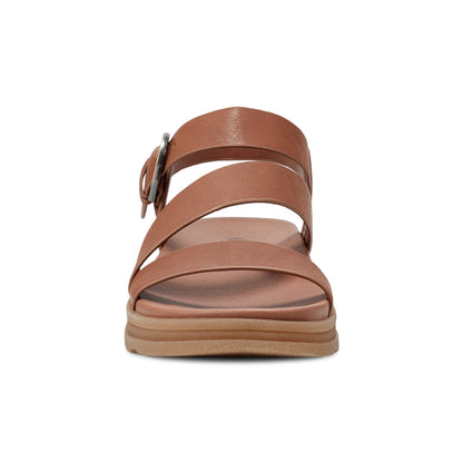 Lainey Casual Strappy Round Toe Flat Sandals - Earth Shoes Recommended