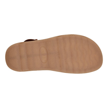 Lainey Casual Strappy Round Toe Flat Sandals - Earth Shoes Recommended