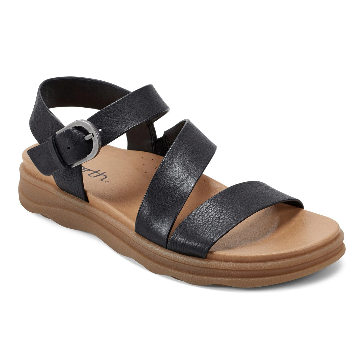 Lainey Casual Strappy Round Toe Flat Sandals - Earth Shoes Signature