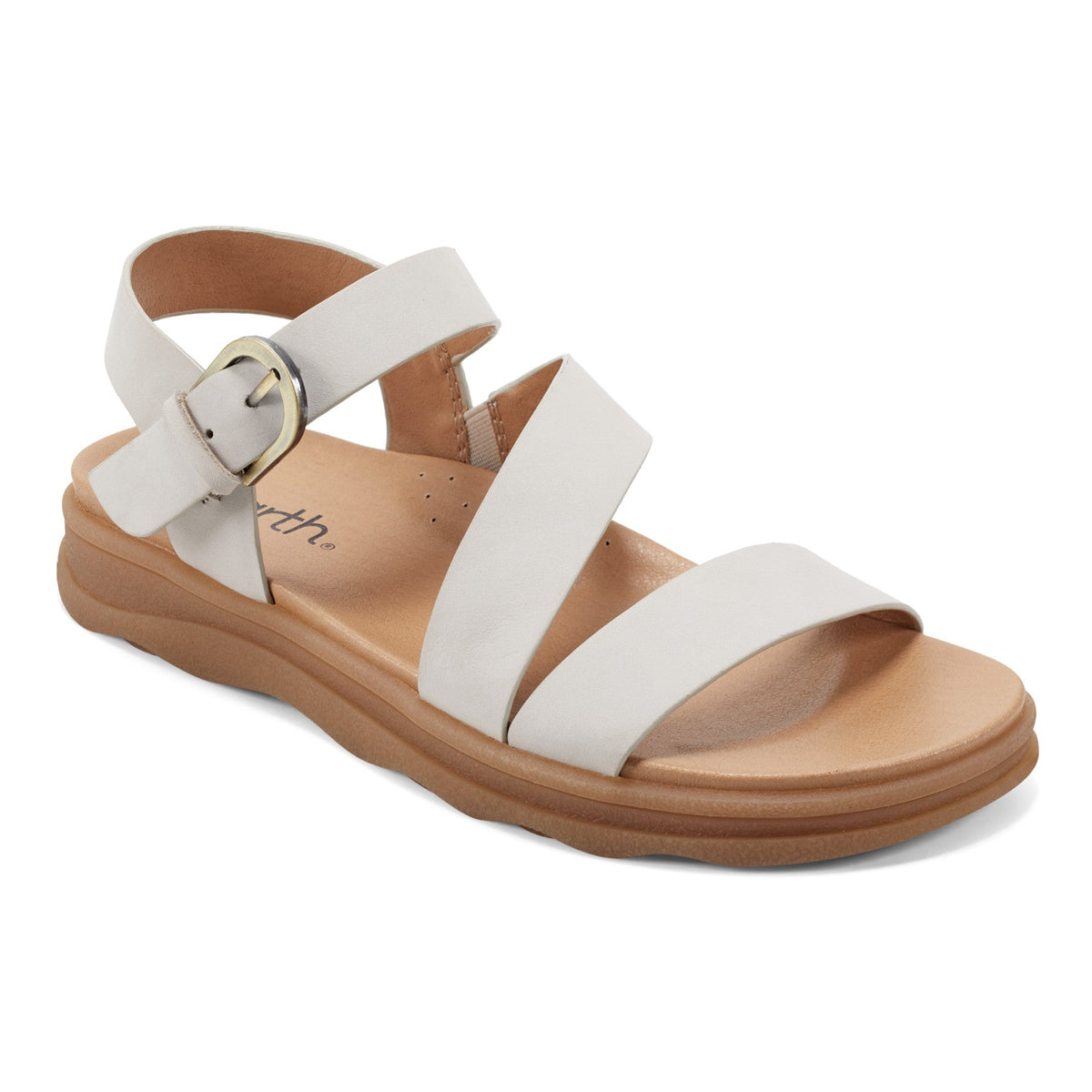 Lainey Casual Strappy Round Toe Flat Sandals - Earth Shoes Featured