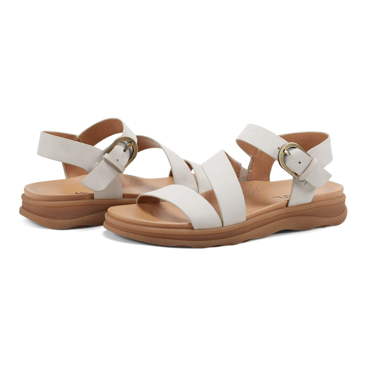 Lainey Casual Strappy Round Toe Flat Sandals - Earth Shoes Featured