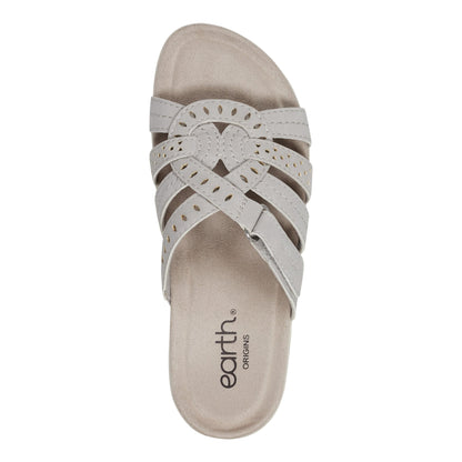 Sassoni Strappy Casual Slip-On Flat Sandals - Earth Shoes Recommended