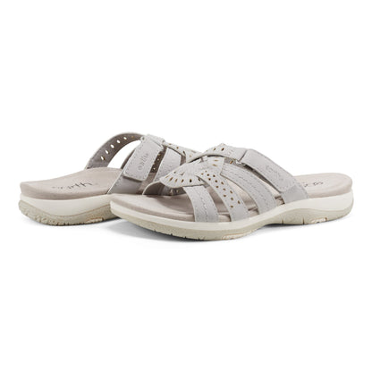 Sassoni Strappy Casual Slip-On Flat Sandals - Earth Shoes Recommended