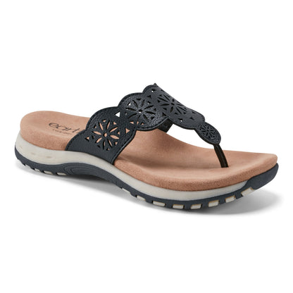 Sadie Square Toe Casual Slip-on Flat Sandals - Earth Shoes Exclusive