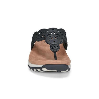 Sadie Square Toe Casual Slip-on Flat Sandals - Earth Shoes Exclusive