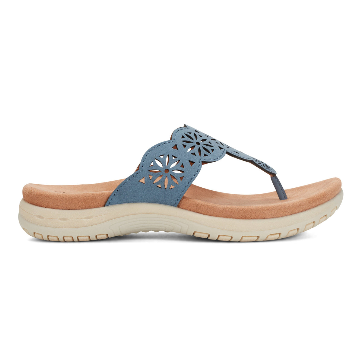 Sadie Square Toe Casual Slip-on Flat Sandals - Earth Shoes Signature