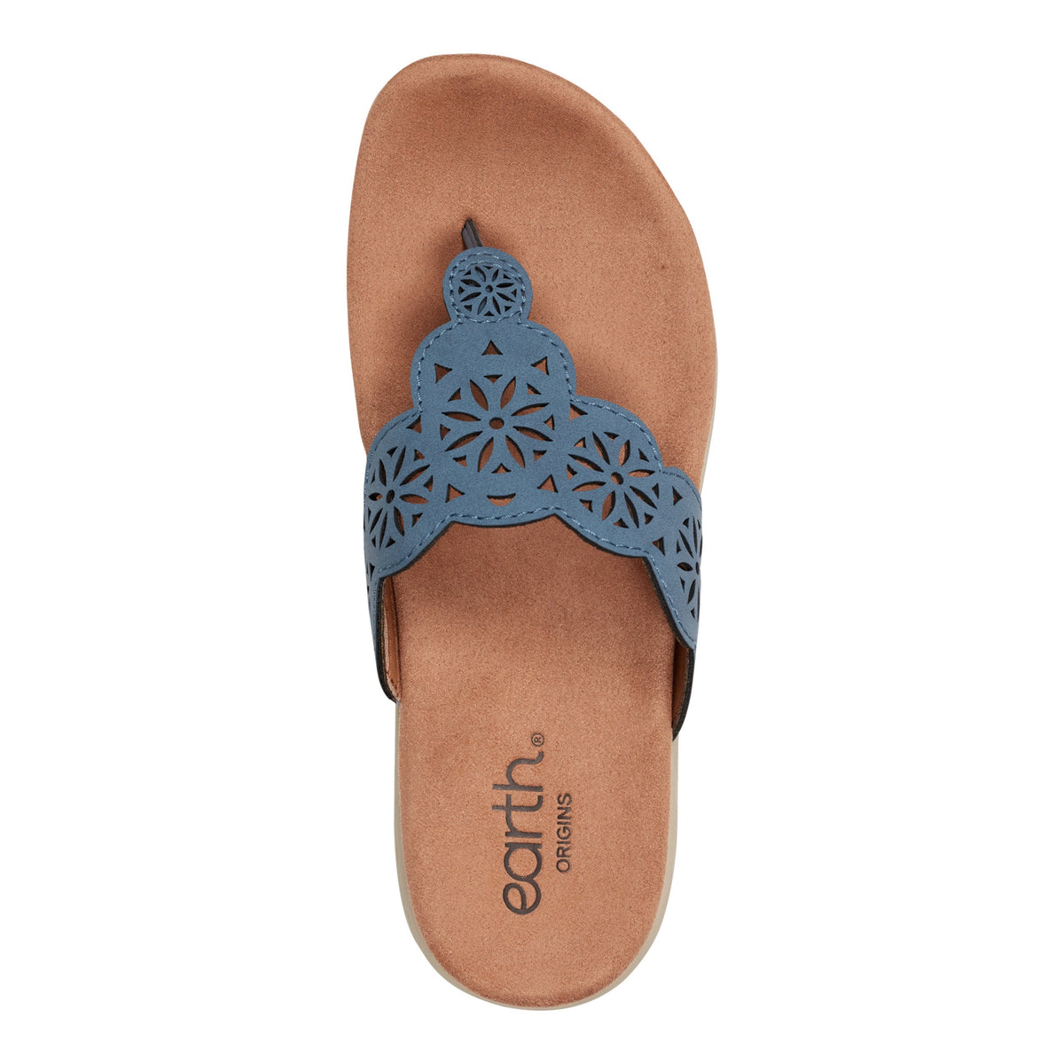 Sadie Square Toe Casual Slip-on Flat Sandals - Earth Shoes Signature