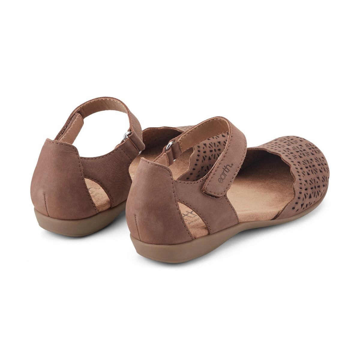 Bronnie Casual Slip-On Perforated Sandals - Earth Shoes Recommended
