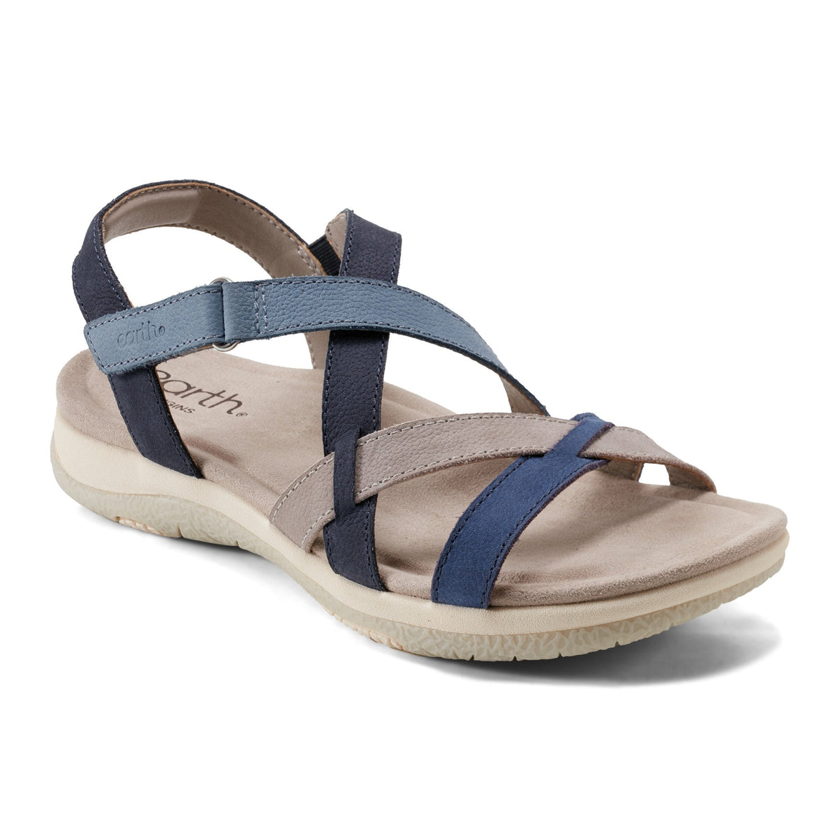 Sterling Casual Strappy Round Toe Flat Sandals - Earth Shoes Premium