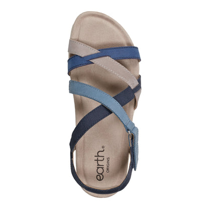 Sterling Casual Strappy Round Toe Flat Sandals - Earth Shoes Premium