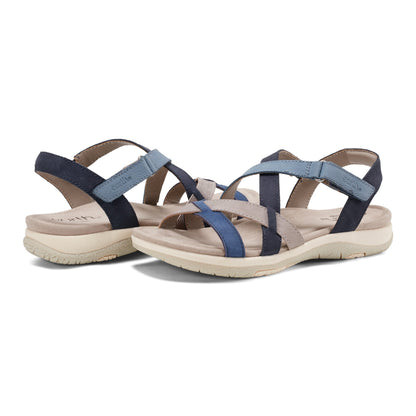 Sterling Casual Strappy Round Toe Flat Sandals - Earth Shoes Premium