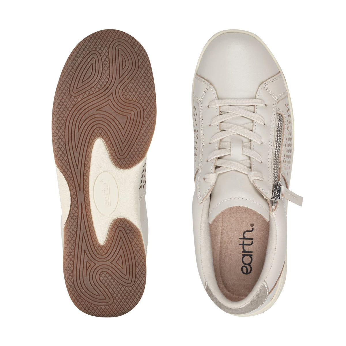 Netta Round Toe Casual Lace-up Sneakers - Earth Shoes Best Seller