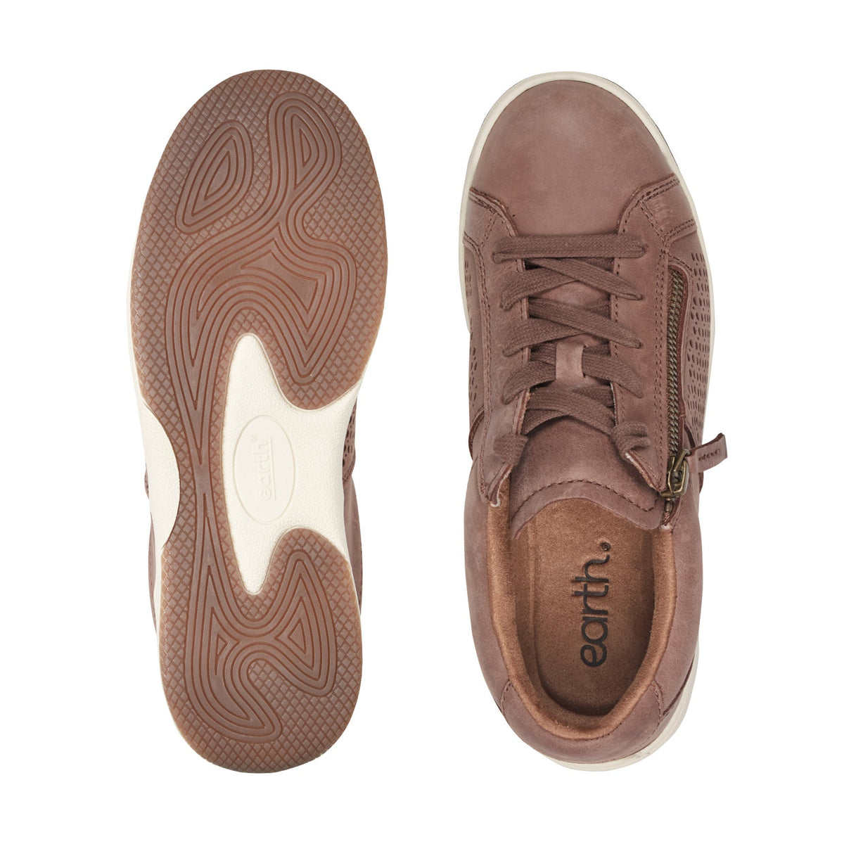 Netta Round Toe Casual Lace-up Sneakers - Earth Shoes Popular