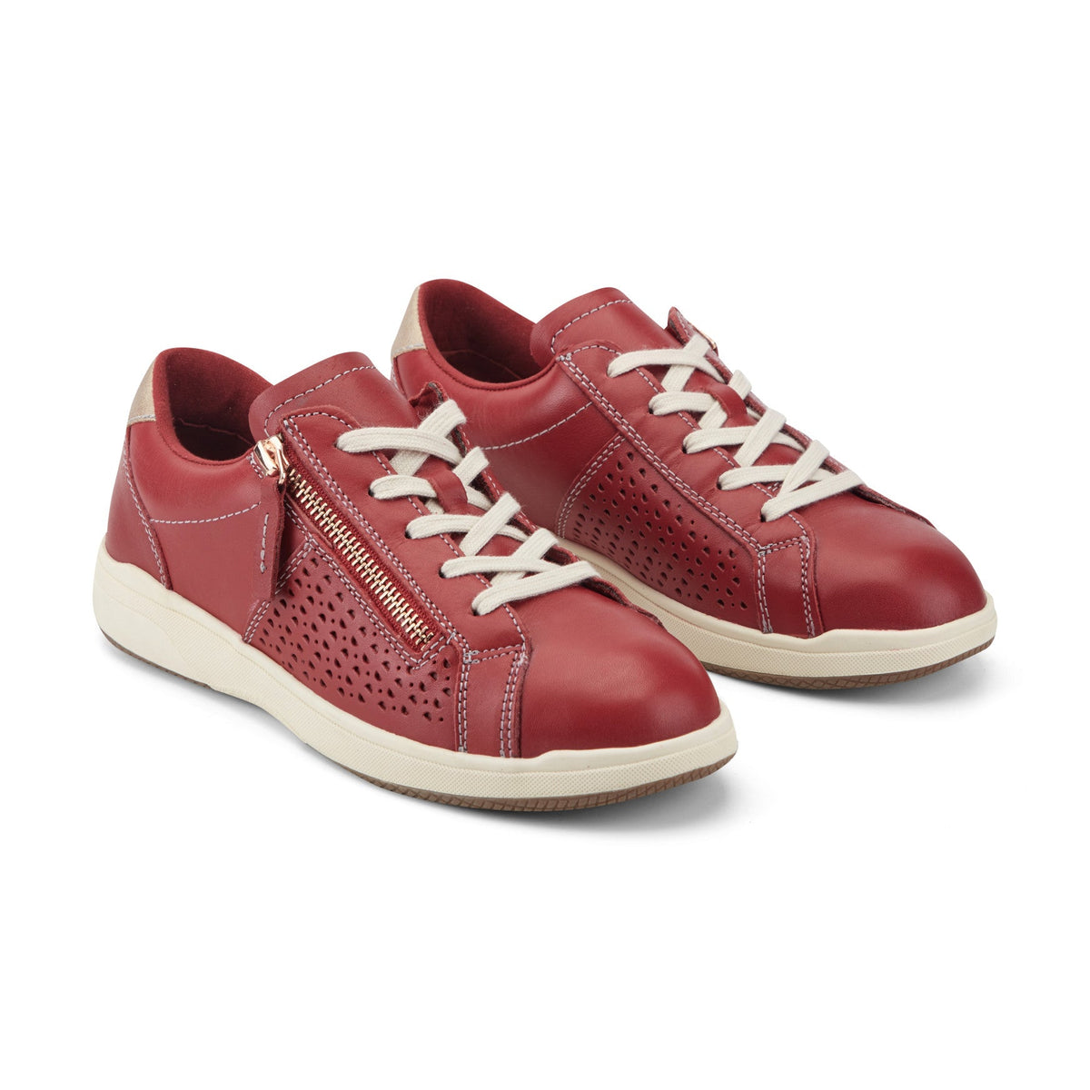 Netta Round Toe Casual Lace-up Sneakers - Earth Shoes Recommended