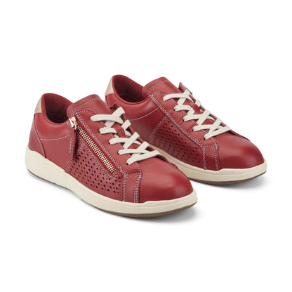 Netta Round Toe Casual Lace-up Sneakers - Earth Shoes Recommended