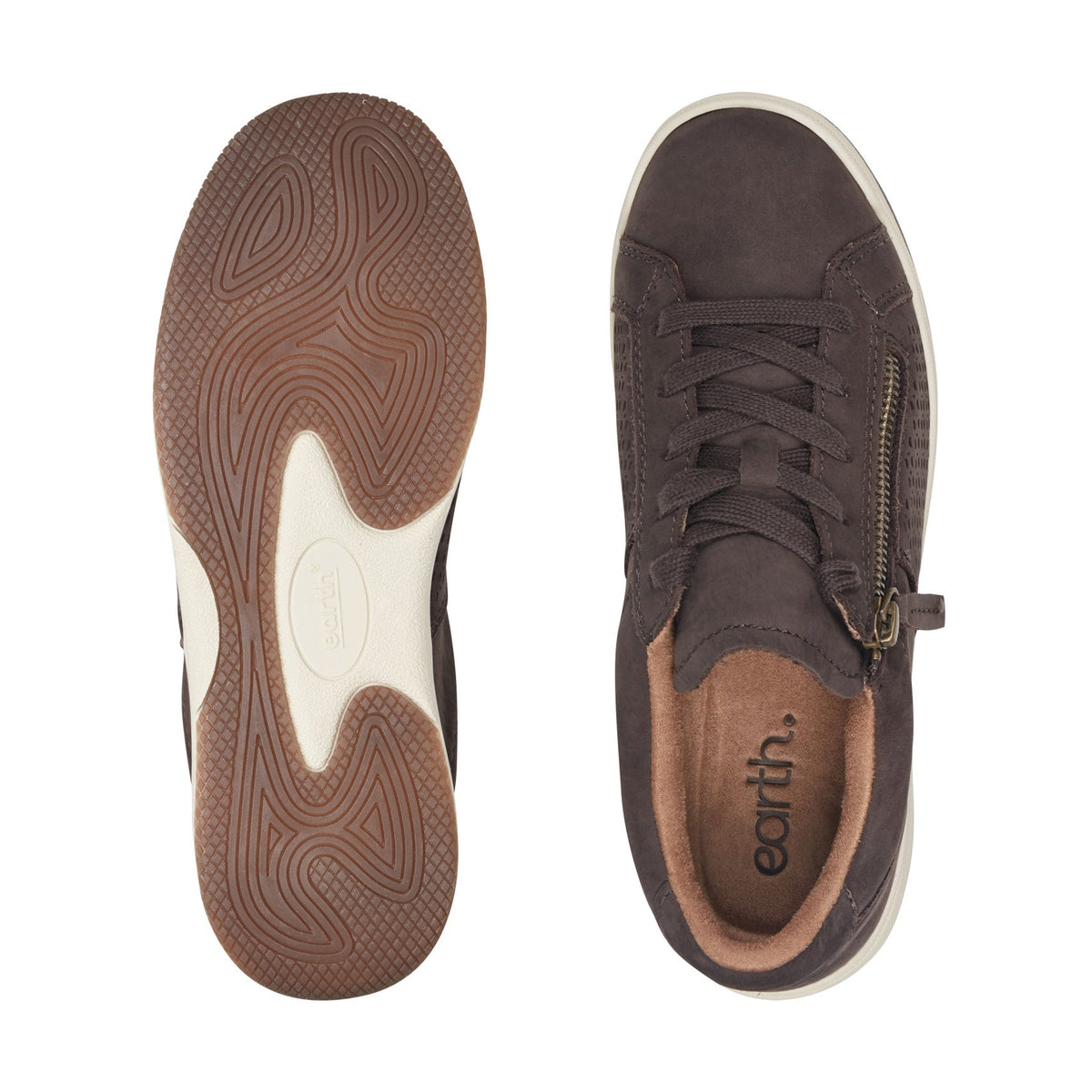 Netta Round Toe Casual Lace-up Sneakers - Earth Shoes New