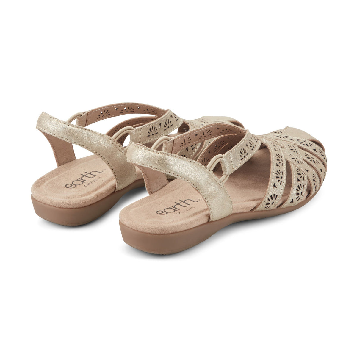 Briel Round Toe Casual Slingback Flat Sandals - Earth Shoes New
