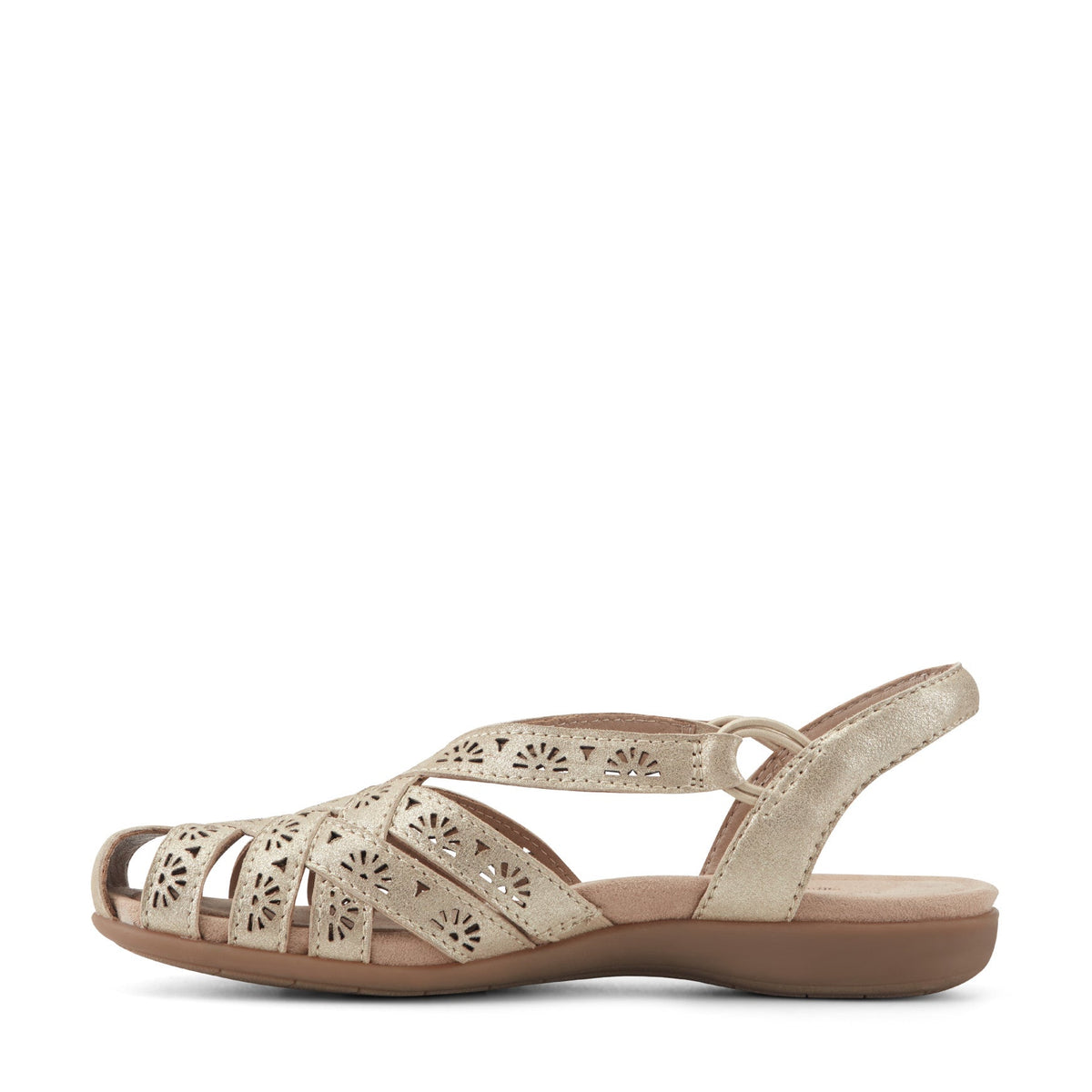 Briel Round Toe Casual Slingback Flat Sandals - Earth Shoes New