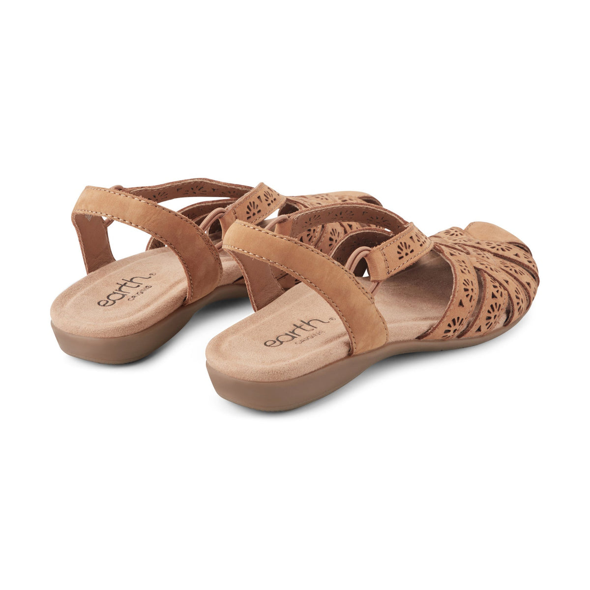 Briel Round Toe Casual Slingback Flat Sandals - Earth Shoes Featured