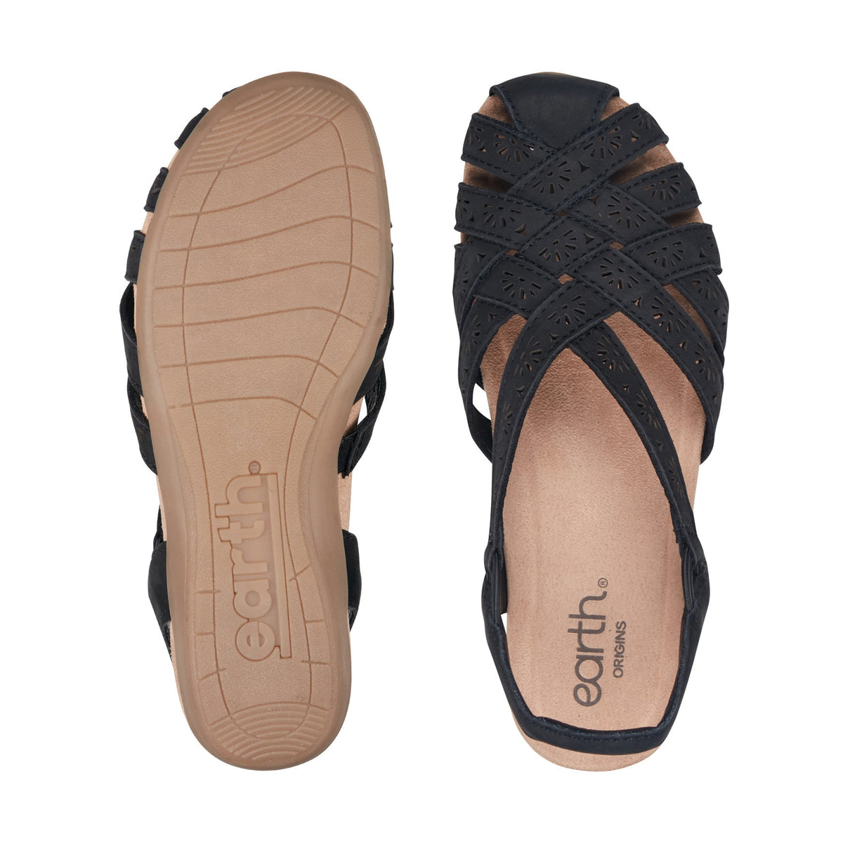 Briel Round Toe Casual Slingback Flat Sandals - Earth Shoes Trending