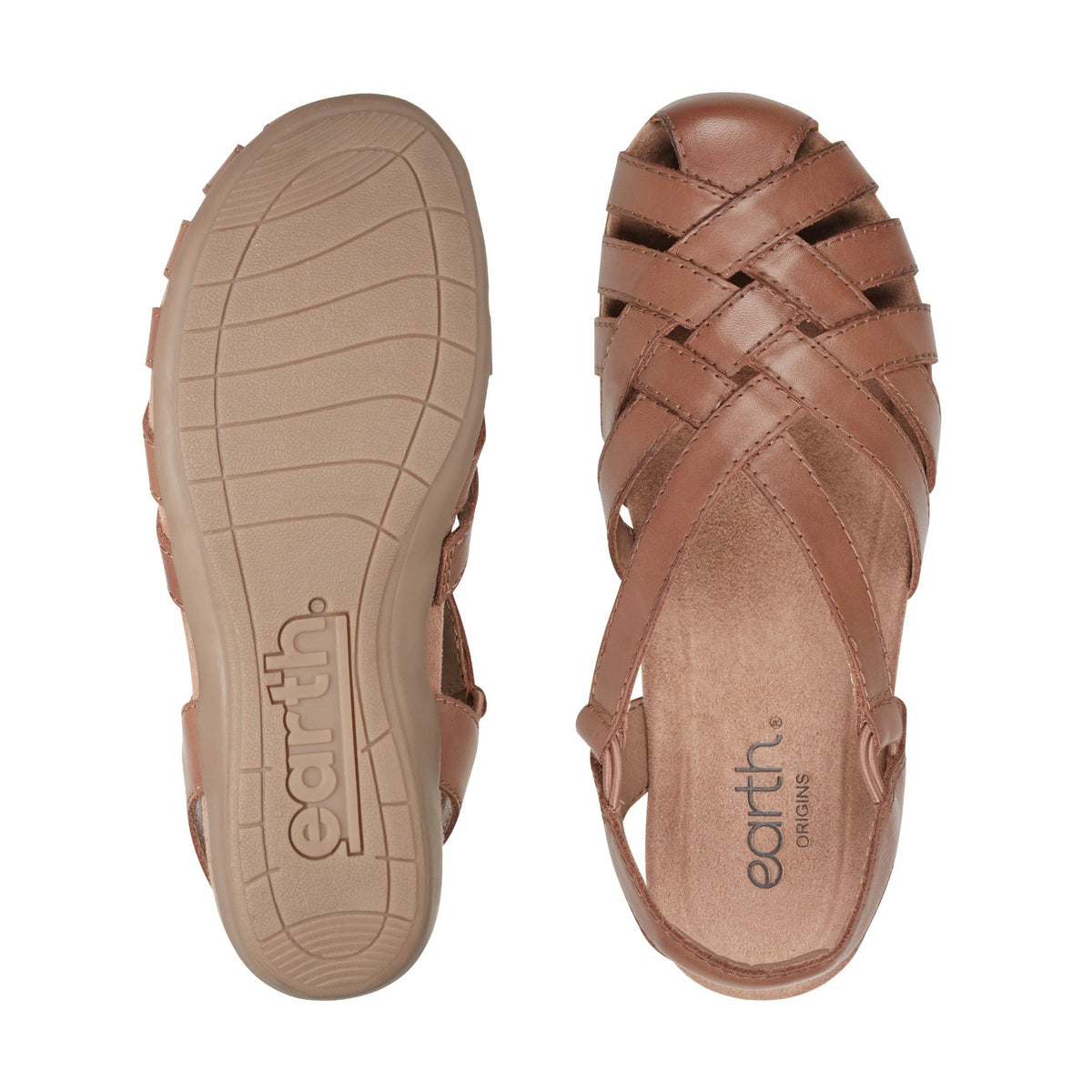 Berri Woven Casual Round Toe Slip-on Sandals - Earth Shoes Recommended
