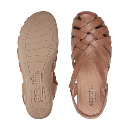 Berri Woven Casual Round Toe Slip-on Sandals - Earth Shoes Recommended