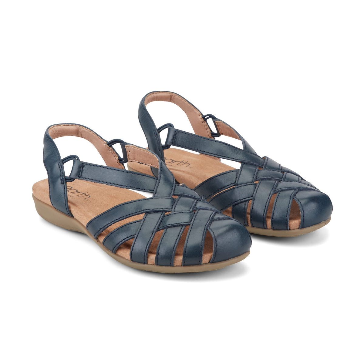 Berri Woven Casual Round Toe Slip-on Sandals - Earth Shoes Popular