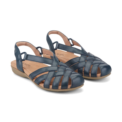 Berri Woven Casual Round Toe Slip-on Sandals - Earth Shoes Popular