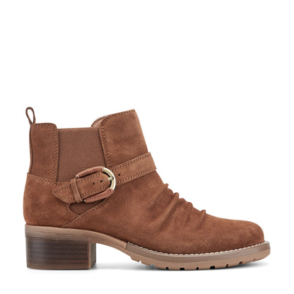 Zane Suede Ruched Booties - Earth Shoes Recommended