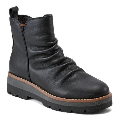 Yonder Waterproof Ruched Lug Sole Casual Booties - Earth Shoes Signature
