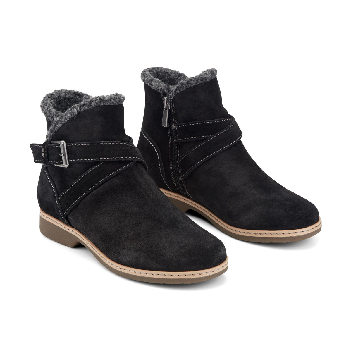 Hutton Water Repellent Suede Booties - Earth Shoes Trending