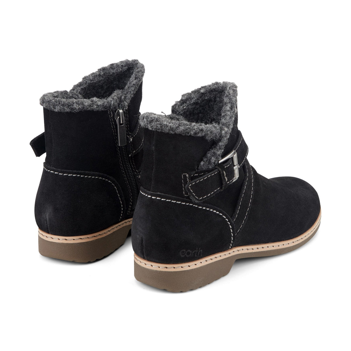 Hutton Water Repellent Suede Booties - Earth Shoes Trending