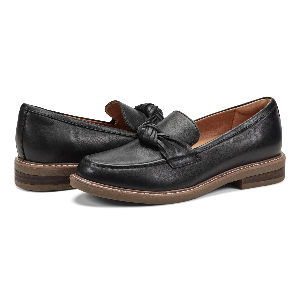 Jayde Leather Knotted Loafers - Earth Shoes Best Seller